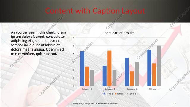 Content with Caption presentation slide layout