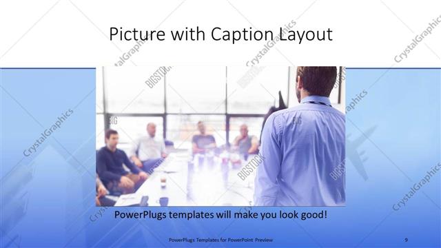 Picture with Caption presentation slide layout