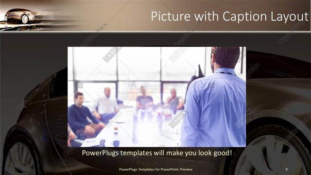 Picture with Caption presentation slide layout