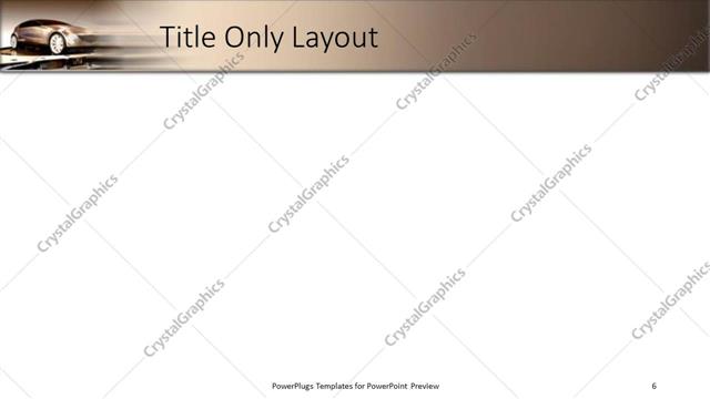 Title Only presentation slide layout