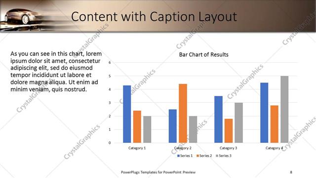Content with Caption presentation slide layout
