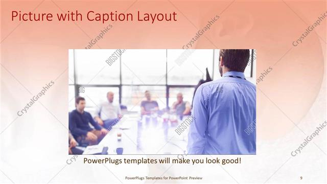 Picture with Caption presentation slide layout