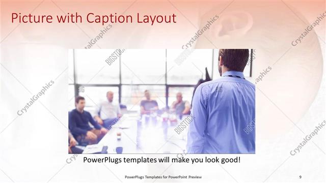 Picture with Caption presentation slide layout