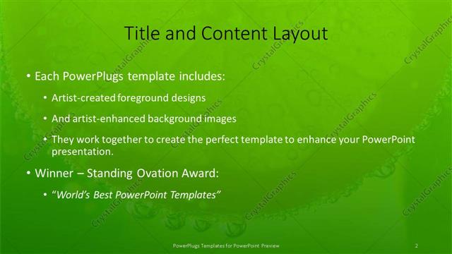 Title and Content presentation slide layout