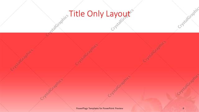 Title Only presentation slide layout