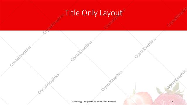Title Only presentation slide layout