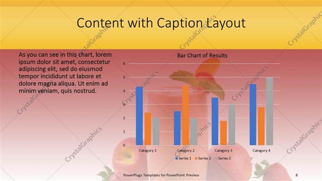 Content with Caption presentation slide layout