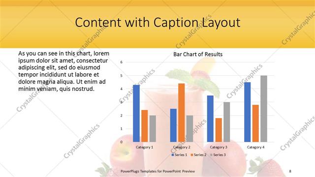 Content with Caption presentation slide layout