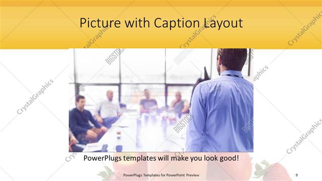 Picture with Caption presentation slide layout