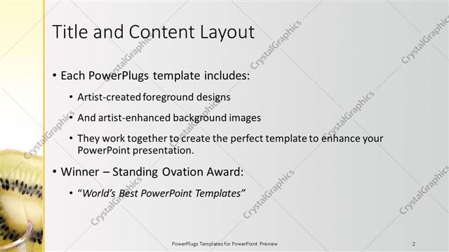 Title and Content presentation slide layout