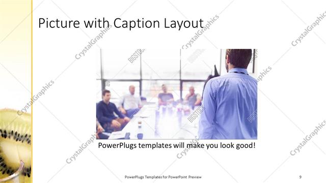Picture with Caption presentation slide layout
