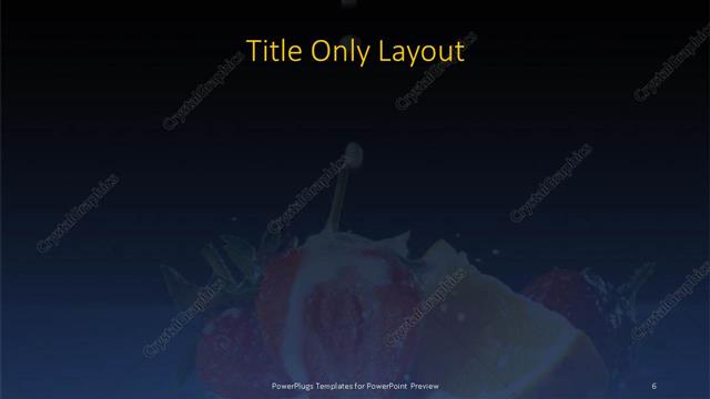 Title Only presentation slide layout