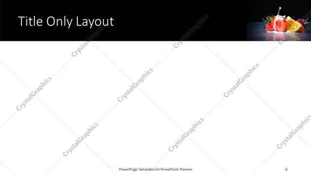 Title Only presentation slide layout