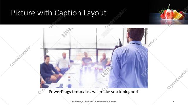 Picture with Caption presentation slide layout