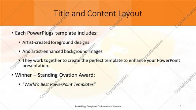 Title and Content presentation slide layout