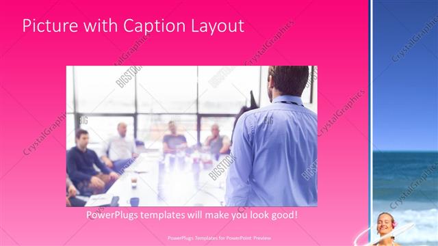 Picture with Caption presentation slide layout