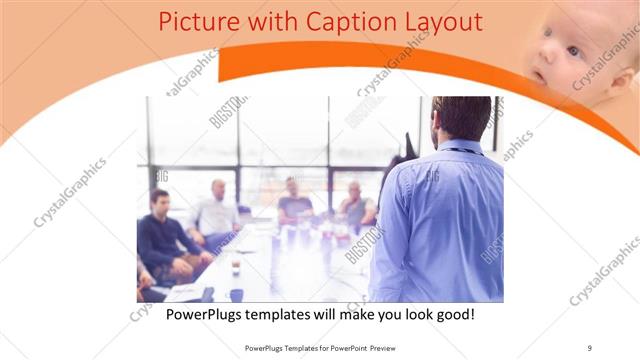 Picture with Caption presentation slide layout