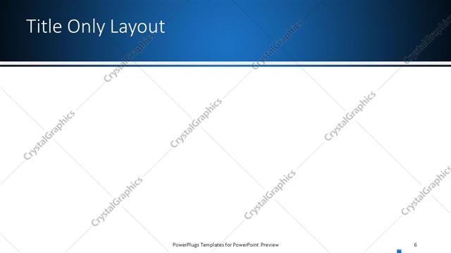 Title Only presentation slide layout