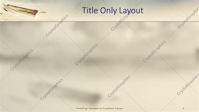 Title Only presentation slide layout