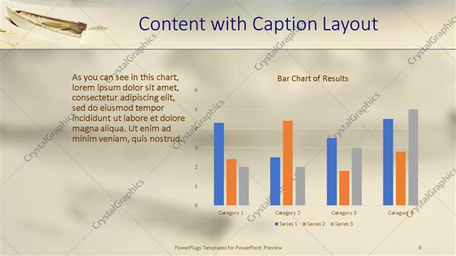 Content with Caption presentation slide layout