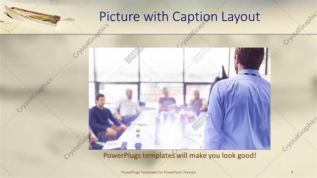 Picture with Caption presentation slide layout