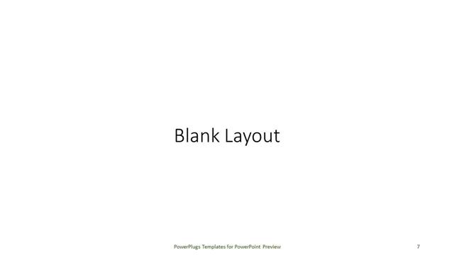Blank presentation slide layout