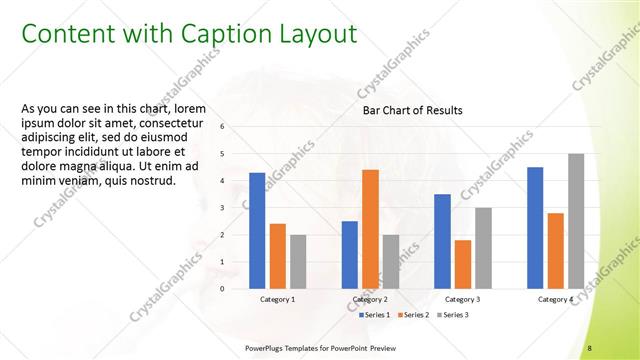 Content with Caption presentation slide layout