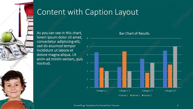 Content with Caption presentation slide layout