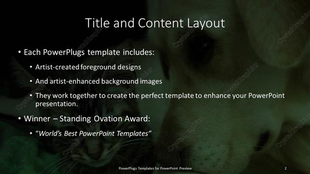 Title and Content presentation slide layout