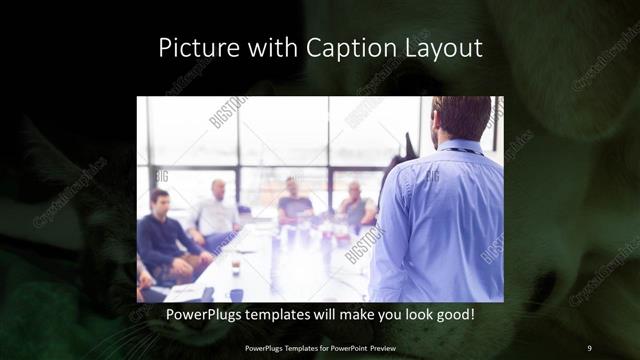 Picture with Caption presentation slide layout