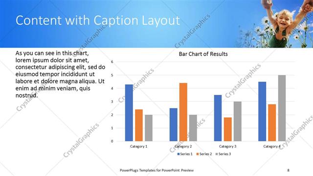 Content with Caption presentation slide layout