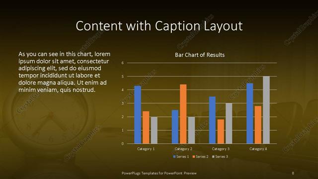Content with Caption presentation slide layout