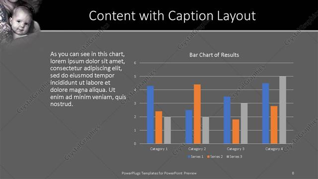 Content with Caption presentation slide layout