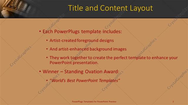 Title and Content presentation slide layout