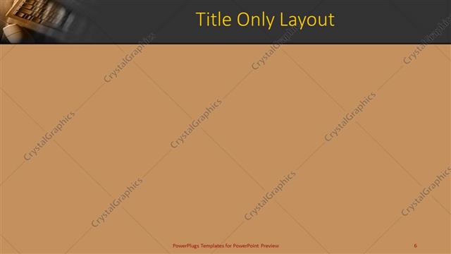Title Only presentation slide layout