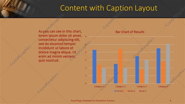 Content with Caption presentation slide layout