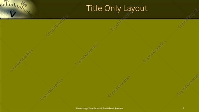 Title Only presentation slide layout