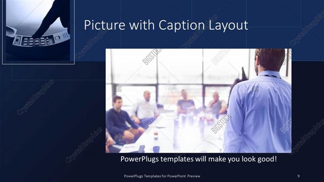 Picture with Caption presentation slide layout
