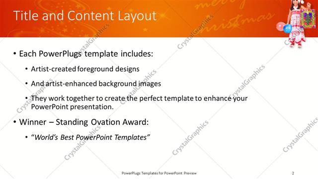 Title and Content presentation slide layout