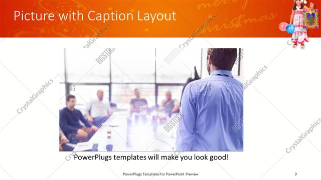 Picture with Caption presentation slide layout