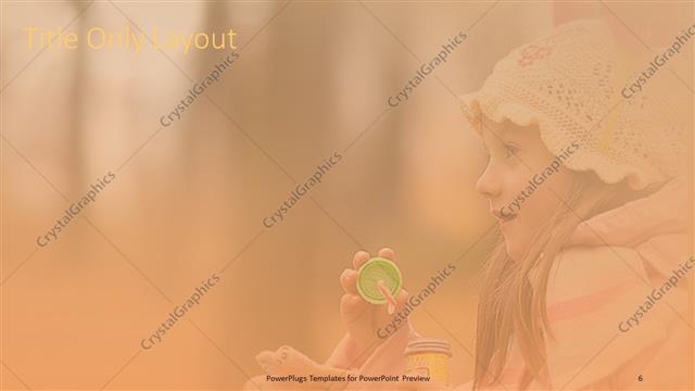 Title Only presentation slide layout