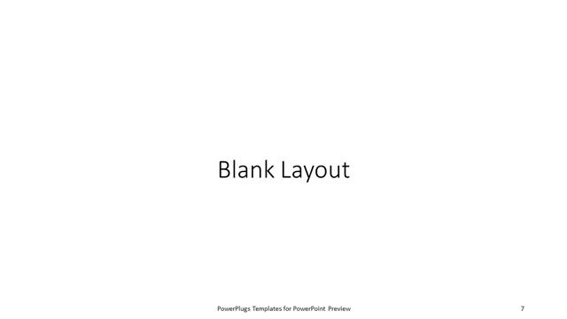 Blank presentation slide layout