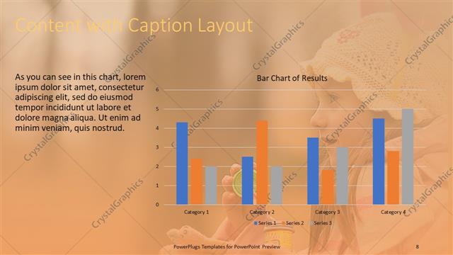 Content with Caption presentation slide layout