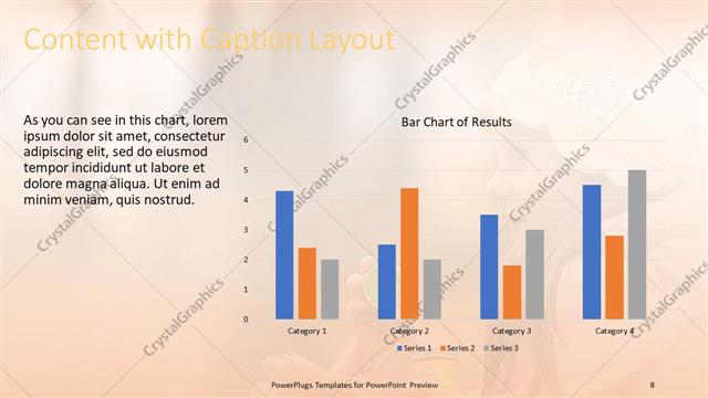 Content with Caption presentation slide layout