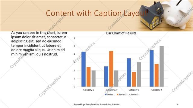 Content with Caption presentation slide layout