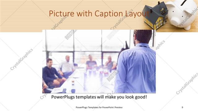 Picture with Caption presentation slide layout