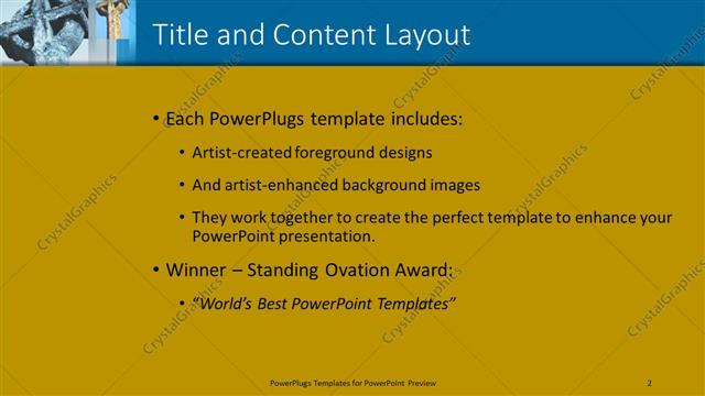 Title and Content presentation slide layout