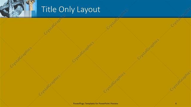 Title Only presentation slide layout
