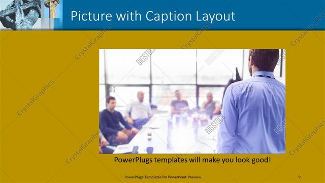Picture with Caption presentation slide layout