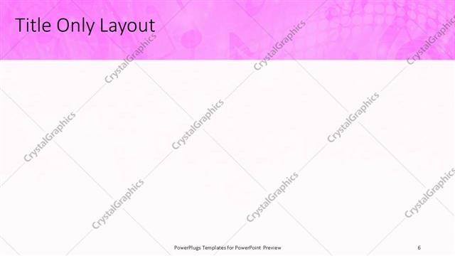 Title Only presentation slide layout